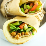 Pinto Bean Naan Wrap