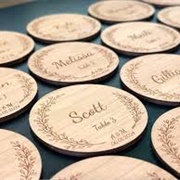 Decorative Table Assignment Tokens