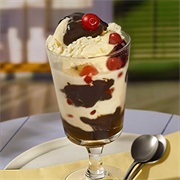 Cherry Cordial Ice Cream Sundae