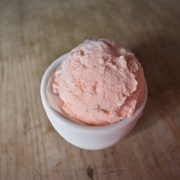 Rose Ice Cream With Turkish Delight and Chocolate Chips