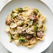 Orecchiette With Shredded Brussels Sprouts