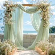 Wedding Arch With Drapery