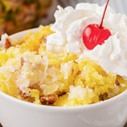 Slow Cooker Pineapple Coconut Spoon Cake