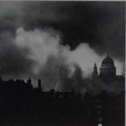 St. Paul&#39;s During a Blitz Air Raid on London