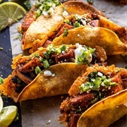 Spicy Brown Shell Taco