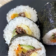 Lunar Eclipse Beef Jerky Sushi