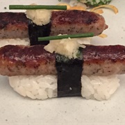 Bratwurst Sushi