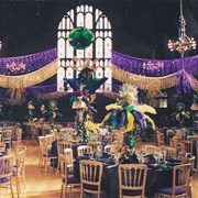 Mardi Gras Themed Wedding Reception