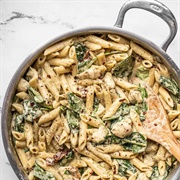 Cream Cheese Pesto Pasta With Chicken