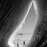 Grotto in a Berg, Terra Nova in the Distance (Herbert Ponting)