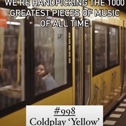 #998 Yellow by Coldplay