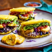 Black Bean Cheese and Plantain Pupusa