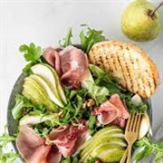 Grilled Pear and Ham Salad