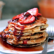 Strawberry Blueberry Pancakes