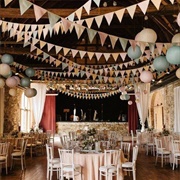 Bunting Hanging at Reception