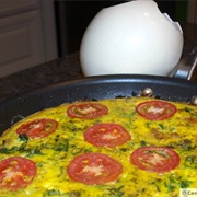 Ostrich Egg Frittata