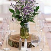 Wood Rounds in Centerpieces