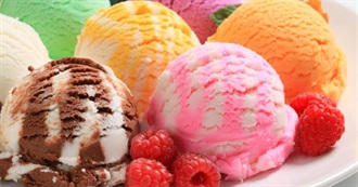 Ice Cream Flavours List