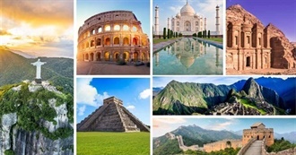 10 Famous Cities, World Wonders, National Parks &amp; Rocks Each