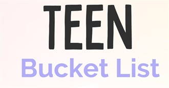 Teen Bucket List