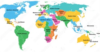 Travel Wishlist : 3 Coutries Per World Subregion