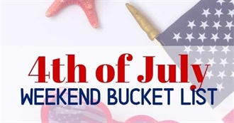 Fourth of July Bucket List