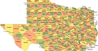 Largest Cities &amp; Seats of Texas Counties U-Z