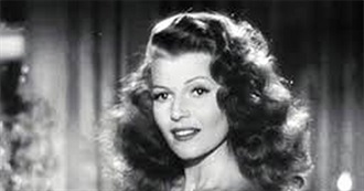 Rita Hayworth Filmography