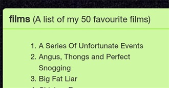 Jo Favourite Films