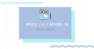 Movies J.E.T Watched in March 2024