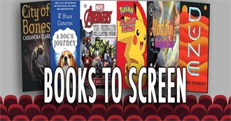 James&#39;s Media Crossover: Books Read and Movies/TV Seen