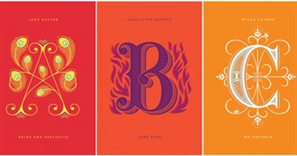 An Alphabet of Books With One Big Letter on the Cover