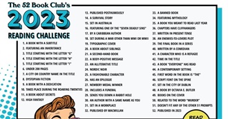 Kiwibunnz&#39;s Plan for the 2023 52 Book Club Challenge