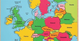 Places of Europe and N and S America