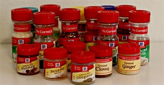 All the McCormick Herbs, Spices, &amp; Extracts