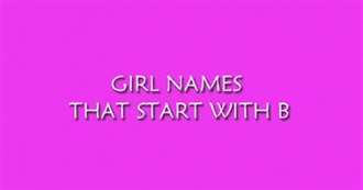 Baby Girl B Names - What Do You Like?