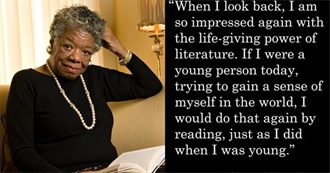 Maya Angelou&#39;s Recommended Reading List