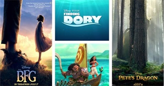 2016 Disney Films