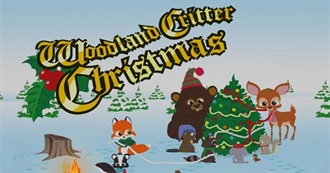 Woodland Critter Christmas Characters