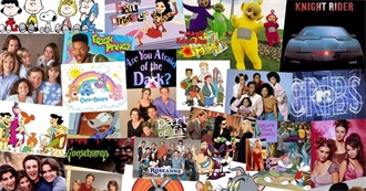 Children&#39;s TV Shows Watched as a 90s/00s Child