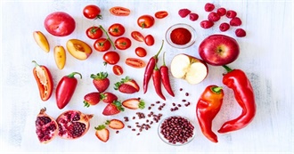 100 Types of Red Fruits and Vegetables