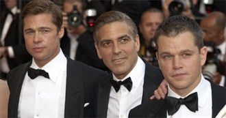 Notable Films Featuring George Clooney, Matt Damon and Brad Pitt