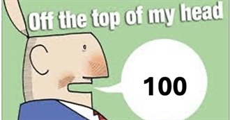 Top 100 off the Top of Todd&#39;s Head (I&#39;m Bald for the Record.)