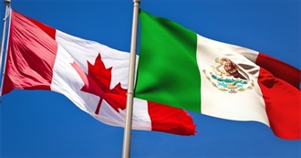 Canadian Provinces and Mexican States Visited