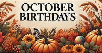 Celebrity Birthdays October