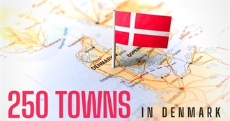 250 Largest Towns in Denmark