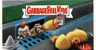 Horror Movies With a Garbage Pail Kids Card