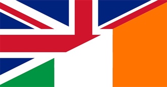 1 Letter, 4 Places: Great Britain and Ireland