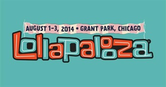 Lollapalooza 2014 Lineup