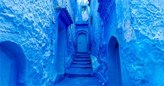 Travel Destinations: Shades of Blue